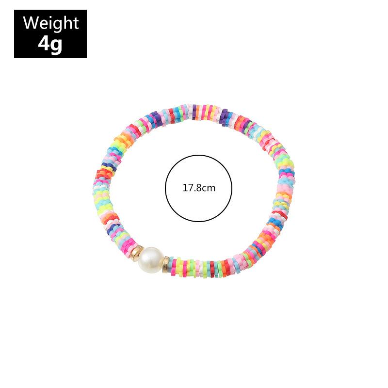 Simple Bohemia Handmade Weave Pearl Beads Bracelet For Women Holiday Jewelry Accessories Colorful Rope Gifts