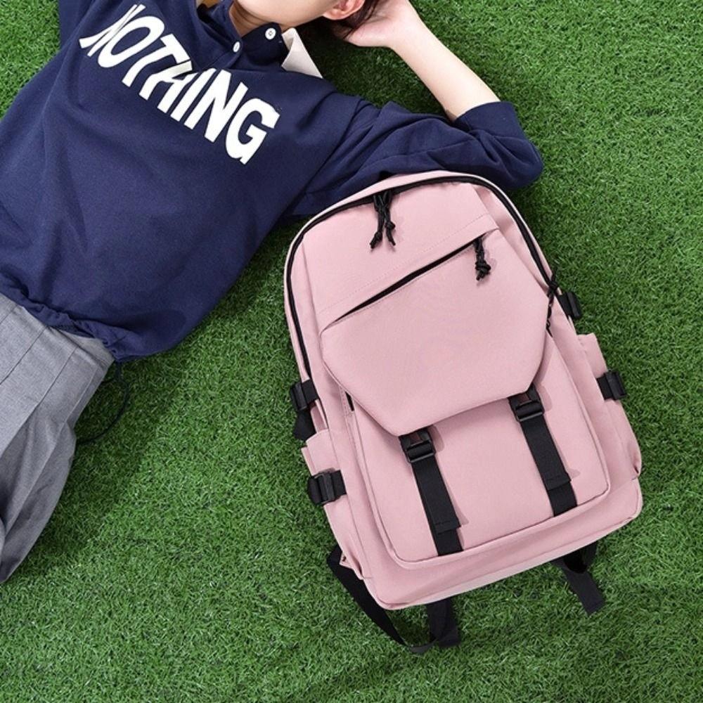 Waterproof Student Schoolbag Large Capacity Laptop Bag Storage Travel Knapsack  Unisex