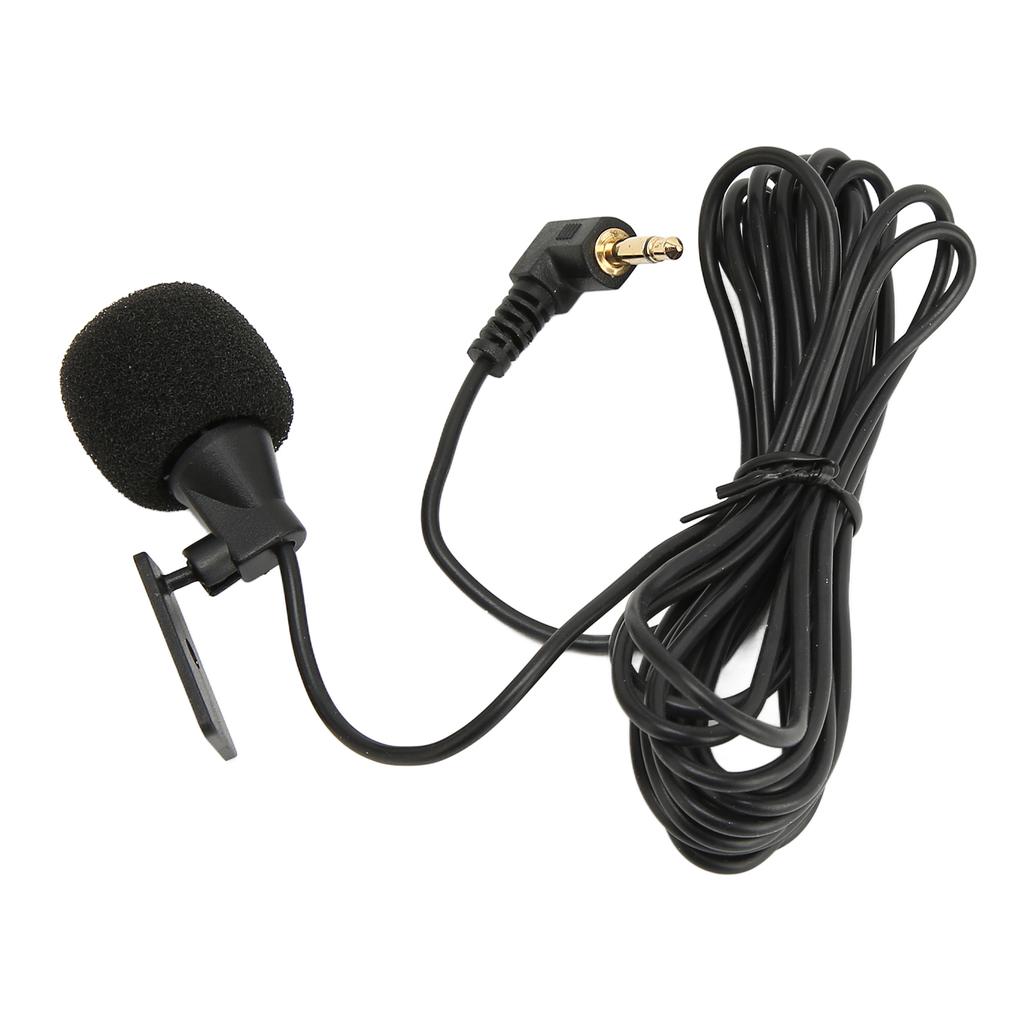 3.5mm External Microphone Plug and Play Accurate Data Transmission Car Microphone with U Shaped