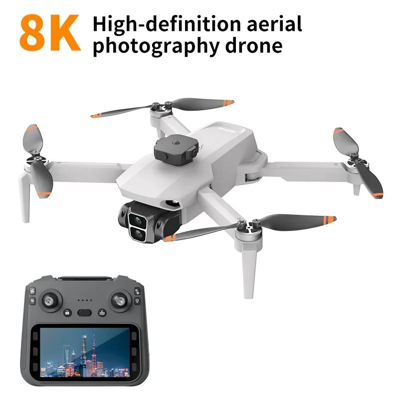 L106 8K HD Dual Camera Drone 5G FPV Brushless Motor Obstacle Avoidance Remote Control With Screen For Aerial Photography Gifts