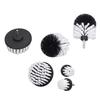 6Pcs Drill Cleaning Brush White Soft Nylon Bristles Wear Resistant Drill Brush Power Scrubber for