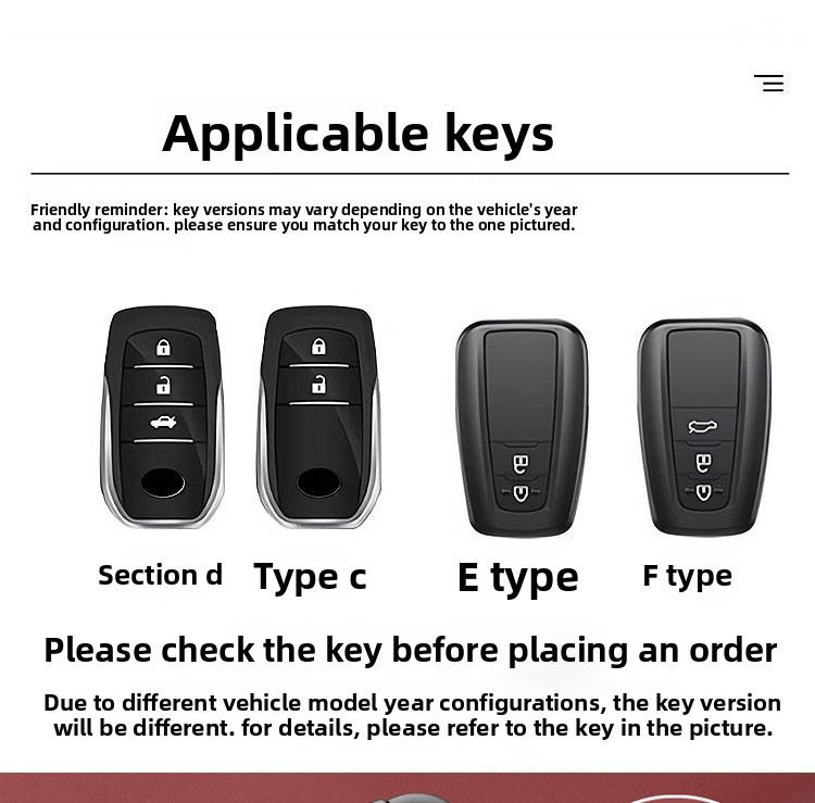 Car Key Cover Car Key Protector Shell Accessories For Toyota Corolla Prius Camry CHR C-HR RAV4 Altis Land Cruiser Prado