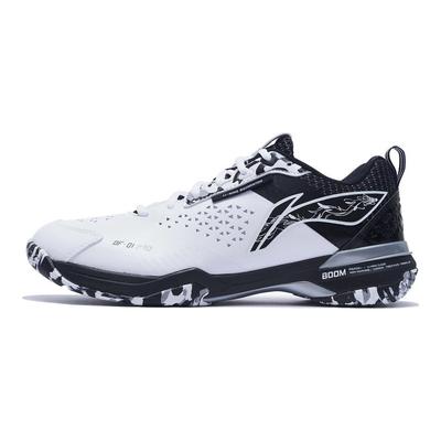 Li Ning Blade Pro Scarpe da Badminton Unisex a Taglio Basso Antiscivolo Resistenti all'Usura Bianco Nero AYAT005-3