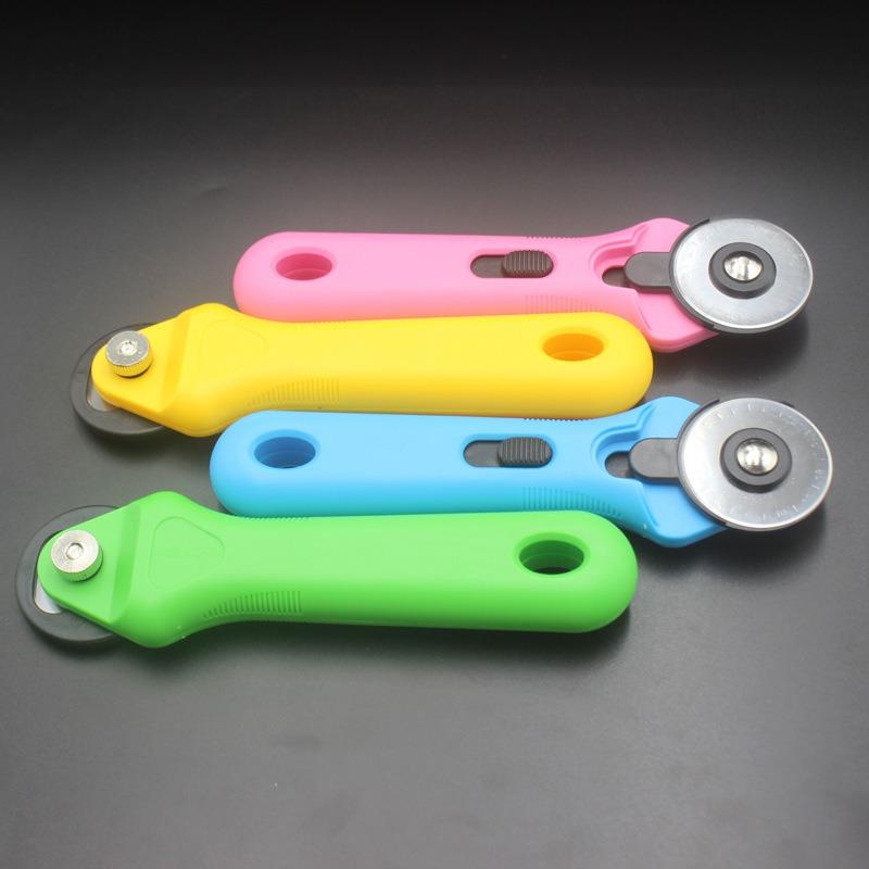 Quilting Wheel Knife 45mm Leather Cutting Knife1pc Manual Rotary Cutting Plastic Handle Roller Knife