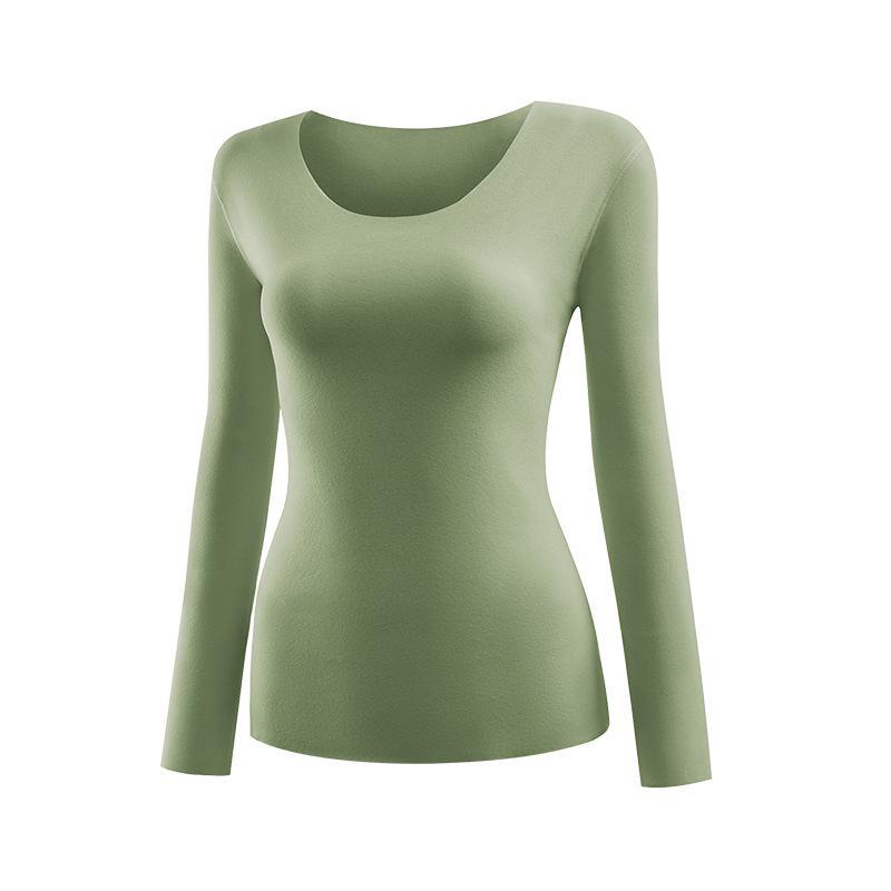 Dámský antibakteriální bezešvý termotop 7A – Kulatý výstřih, tenký, základní vrstva pro podzim/zimu.