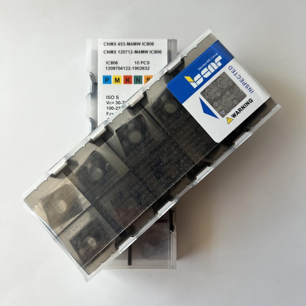ISCAR / CNMX120712-M4MW IC806 / Industrial Indexable Carbide Inserts 10 Pcs