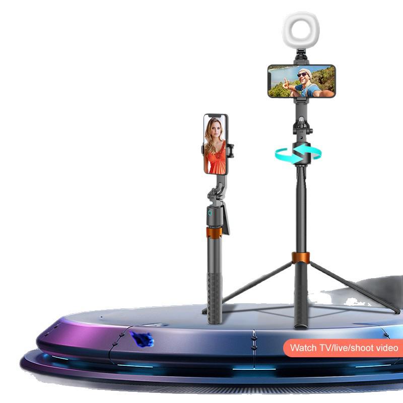 Q13 Smart Face Tracking Gimbal with Bluetooth Selfie Stick, Four-Axis Anti-Shake, AI Stabilizer, Retractable Fill Light