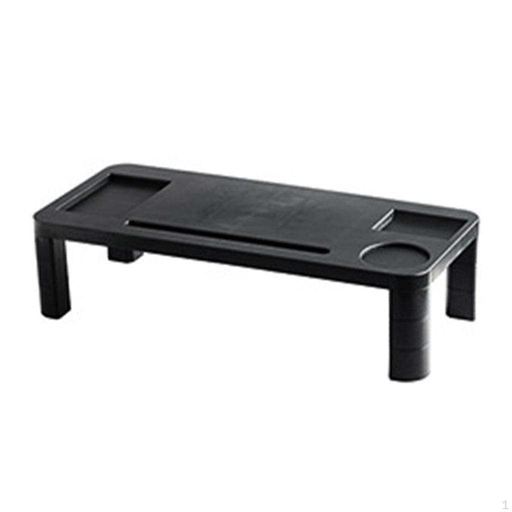Computer Monitor Stand Riser with Phone and Pen Slot 3 Height Adjustable Ergonomic Save Space