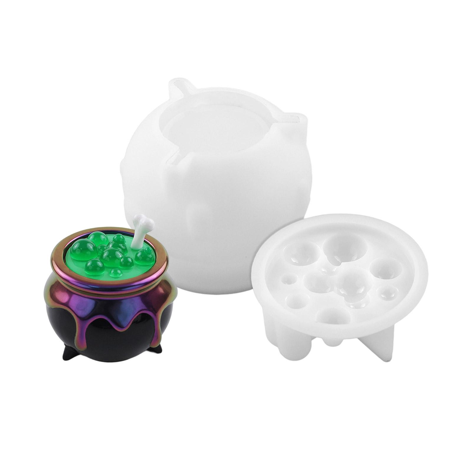 

Гибкая форма для тыквенной банки ручной работы, силиконовая текстура для изделий из смолы, Хэллоуинских проектов и праздничных украшений 1