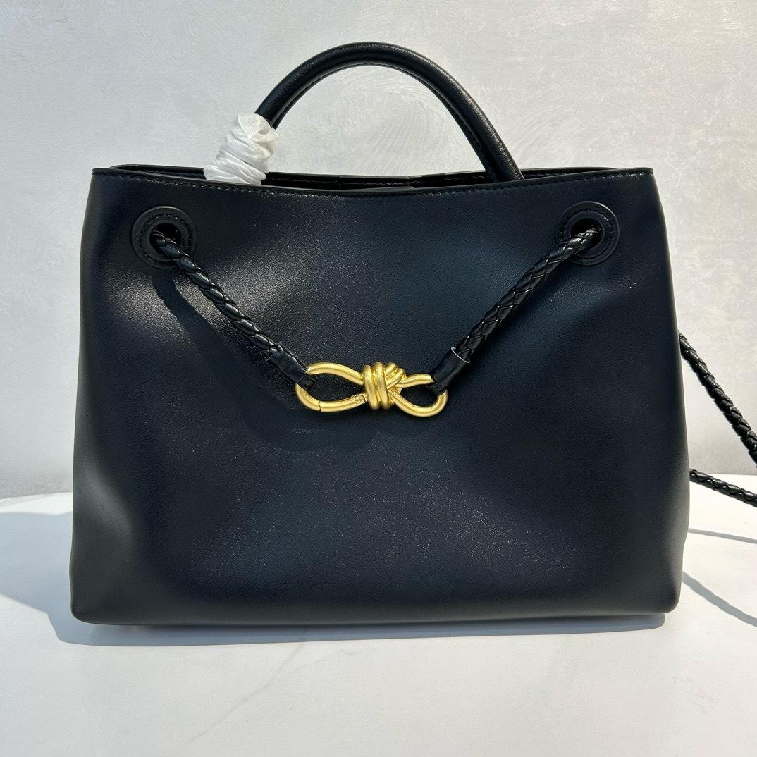 

Bag women s 2025 new texture women s cross-body commuter bow one-shoulder hand-held tote bag commuting high-end Small size 32*24*12cm чорний