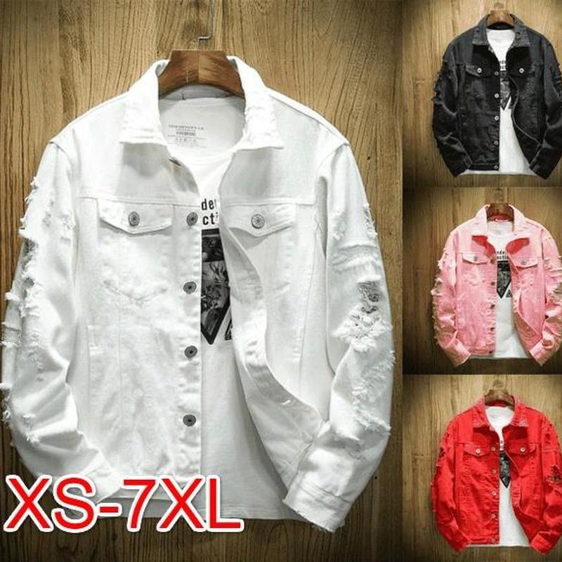 Embroidery Denim Jacket Thin Jacket Men 