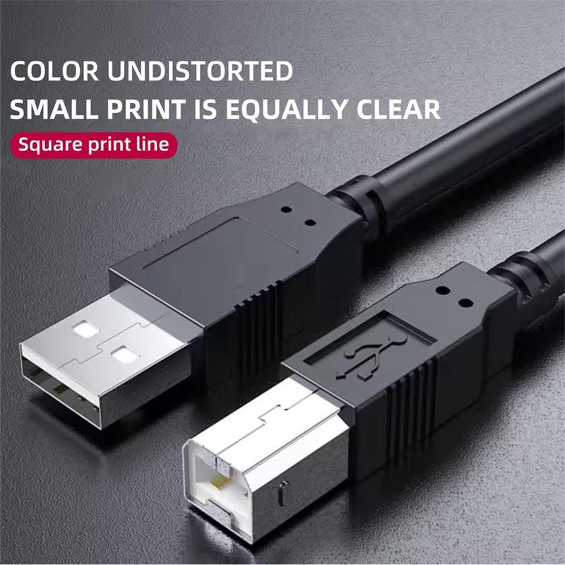 Καλώδιο Εκτυπωτή USB Τύπου B Αρσενικό σε Αρσενικό Καλώδιο USB 2.0 για MacBook HP Canon Epson Dell ZJiang Εκτυπωτής Ετικετών Καλώδιο Εκτυπωτή USB 2.0