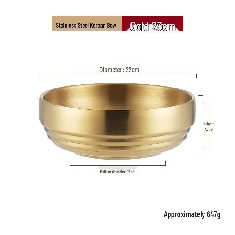ZISIZ Stainless Steel Double-Layer Noodle & Soup Bowl