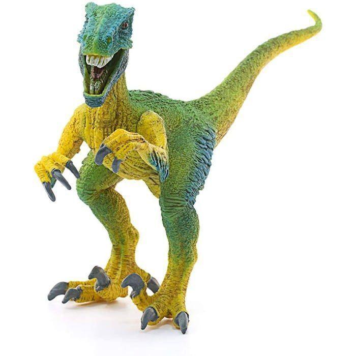 Figurine Vélociraptor, taille 18 cm, SCHLEICH 14585 Dinosaurs, Pour enfant a partir de 3 ans