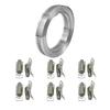 3.5-metre Perforated Steel Strap Hose Tie 304 Stainless Steel Mesh Strap with 12 Fixing Clamps DIY Hose Tie Kit Suitable for Water Pipes Gas Pipe