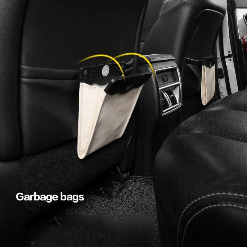 Can Foldable Storage Car Co-Pilot Trash Bag Car Storage And Finishing Supplies Car Trash Can Front-Row Hanging Trash