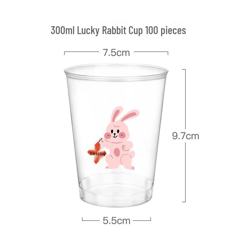

Sanbile Disposable Hard Plastic Aviation Cups (Lucky Rabbit)