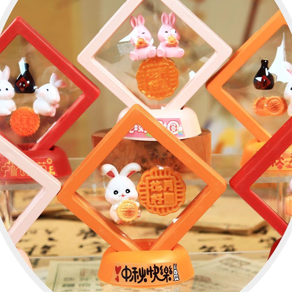 Cute Mini Mid-Autumn Ornament Creative Miniature Rabbit Statue  Desktop Display Decorations