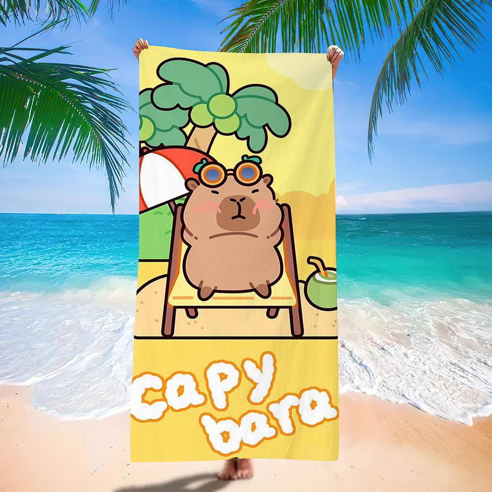 New Cute Animal Printed Microfiber Beach Towel Quick Dry Absorbent Soft Bath Towel For Kids