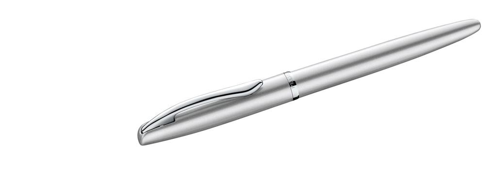 Перьевая ручка Pelikan Jazz Noble Silver или Элегантная металлическая перьевая ручка со средним складным пером 821735, для правой руки, для левой руки, перо, коробка,