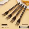 Zhongji 14cm Disposable Frosted Plastic Forks, 100 Count