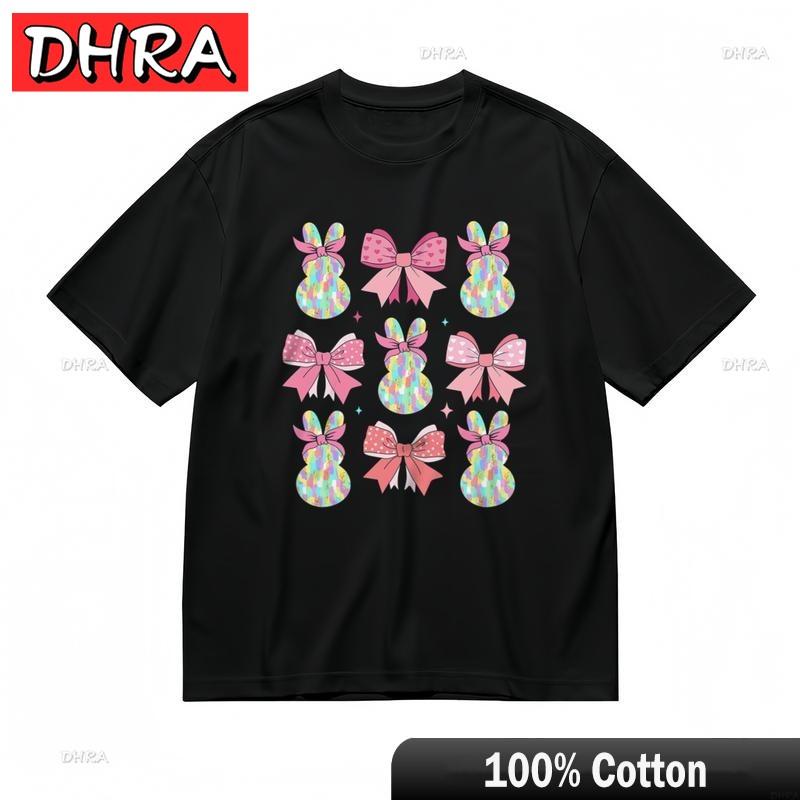 Womens Fashion Classic TShirt Multicolor Rabbit Collection Graphic Art Tee Cool Bold Streetwear Graphic TShirts for Unisex S