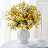 Silk Artificial Flowers Wedding Home Room Decor Nuptial High Quality Outdoor Yard Bride Bouquet Vase Craft Photography Prop Gift