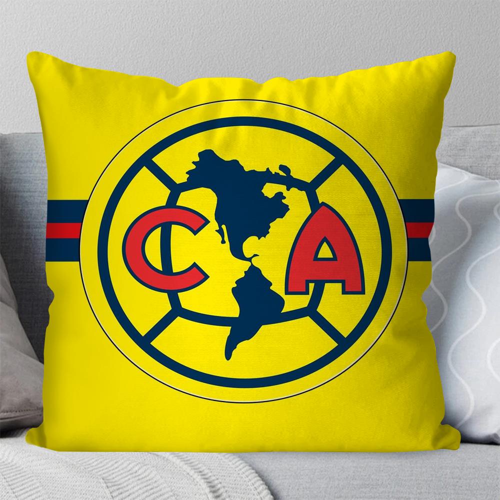 Football Club America Pillow Case Square Pillow Bedroom Sofa Leisure Comfort Cushion Car Living Room Home Decoration 40X40