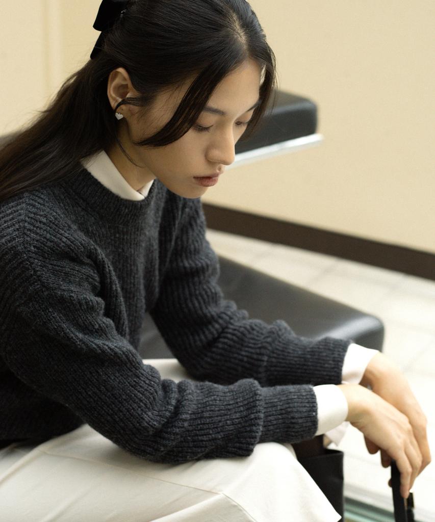 OCTETTE Mohair Sweater - Charcoal