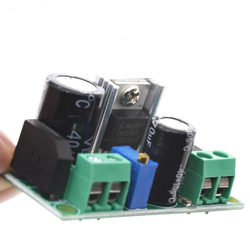 LM2596HV AC DC to DC Step Down Converter 3A Adjustable 5V-50V Power Supply Module for DIY Electronic Projects