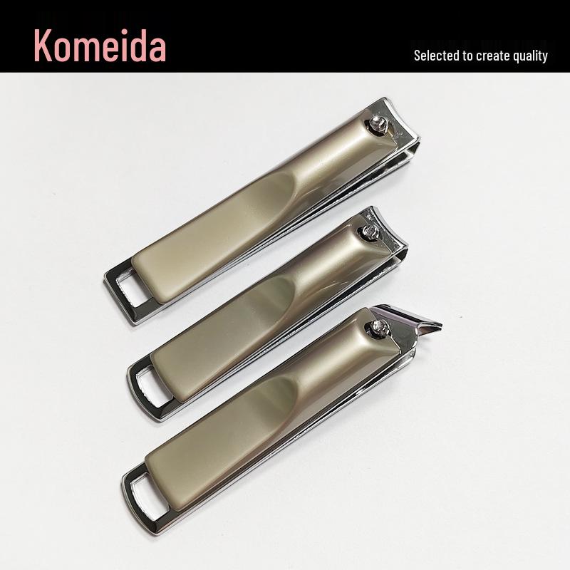 Large Opening Nail Clippers with Flat and Angled Edges - Thickened Material for Home Manicure