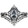 European and American Couples Ring, Water Drop Lace Crown Jewelry Shein Ring Women