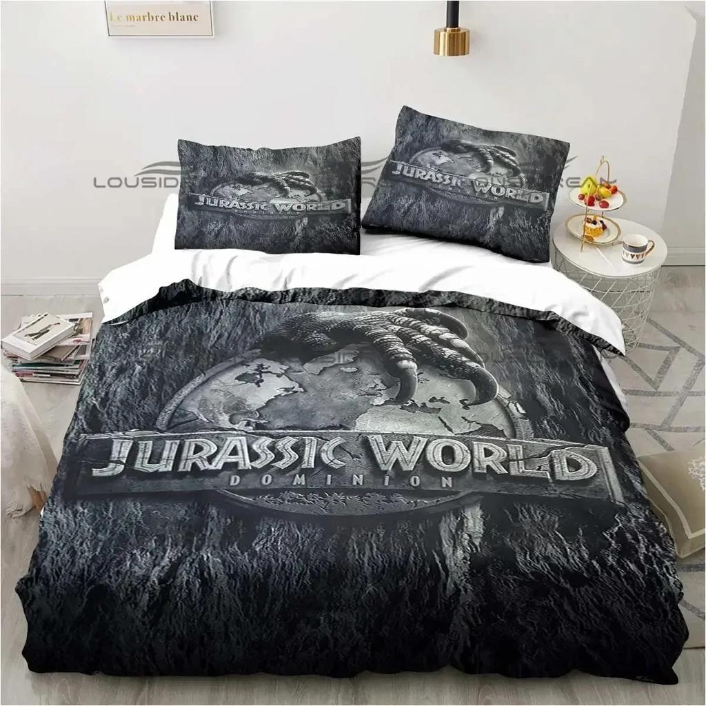Comforter Jurassic Park Bedding Set 3D Printed Suitable For Bedroom Kids Home Textile