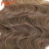 BELLA 24 Zoll Body Wave Häkelhaar 3 Stück Synthetisches Haar Zöpfe Kunsthaar Ombre Blond Braun Natürliche Flecht-Haarverlängerungen