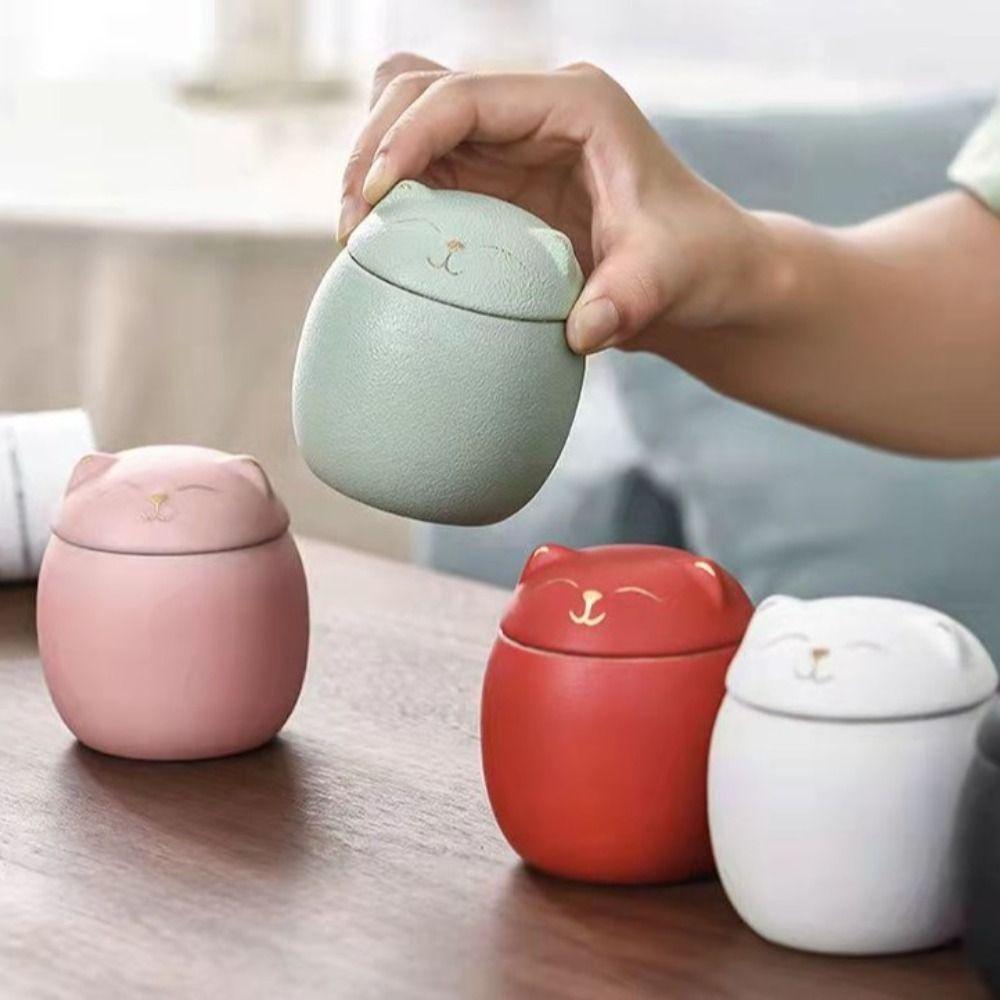 Ceramic Ashes Storage Box 200ml Dog Cat Cremation Urns Funeral Urn for Pets  Desktop Decoration
