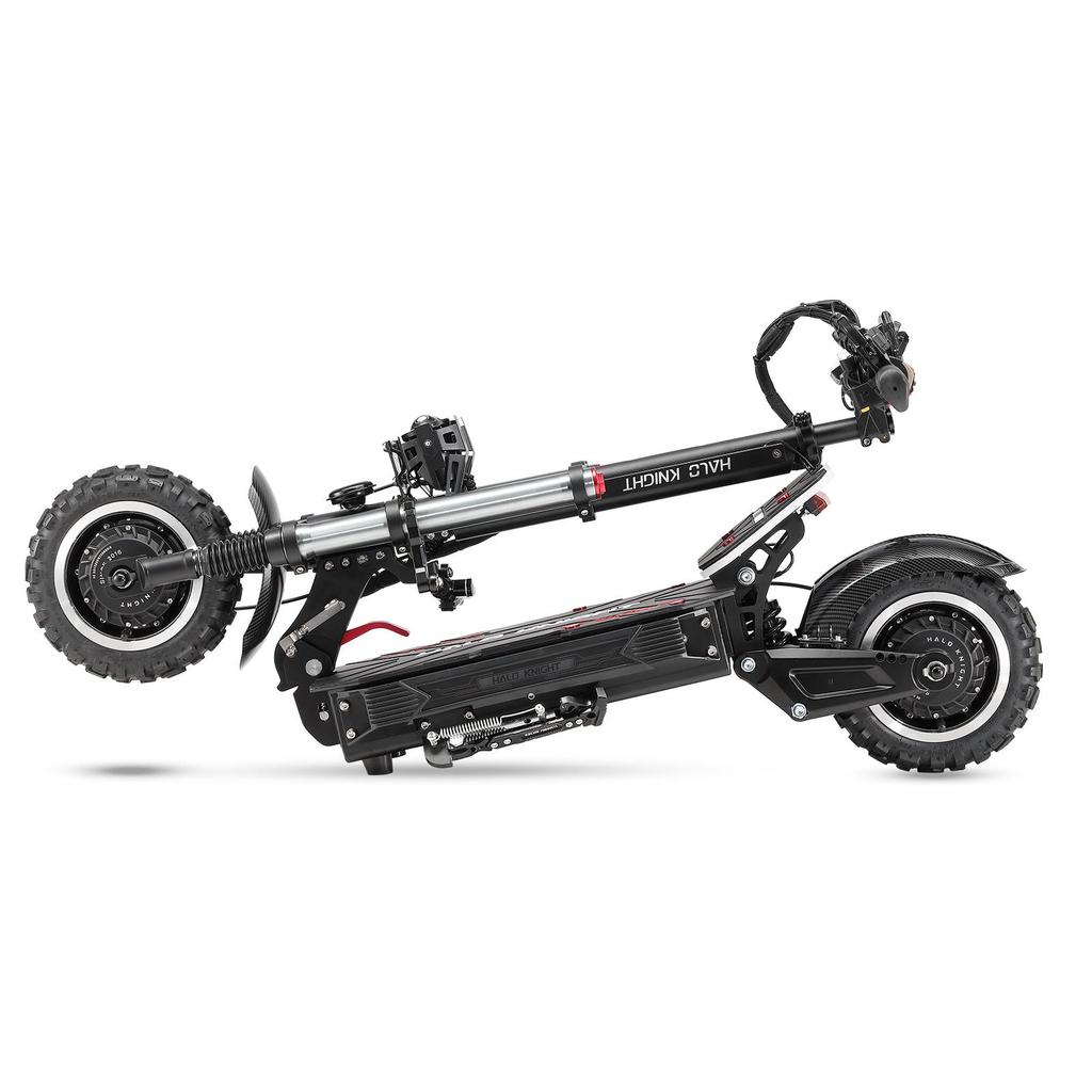 Halo Knight T107 Pro Elektrikli Scooter 11 İnç Arazi Lastiği 3000W*2 Çift Motor 60V 38.4Ah Pil 80km Maksimum Menzil