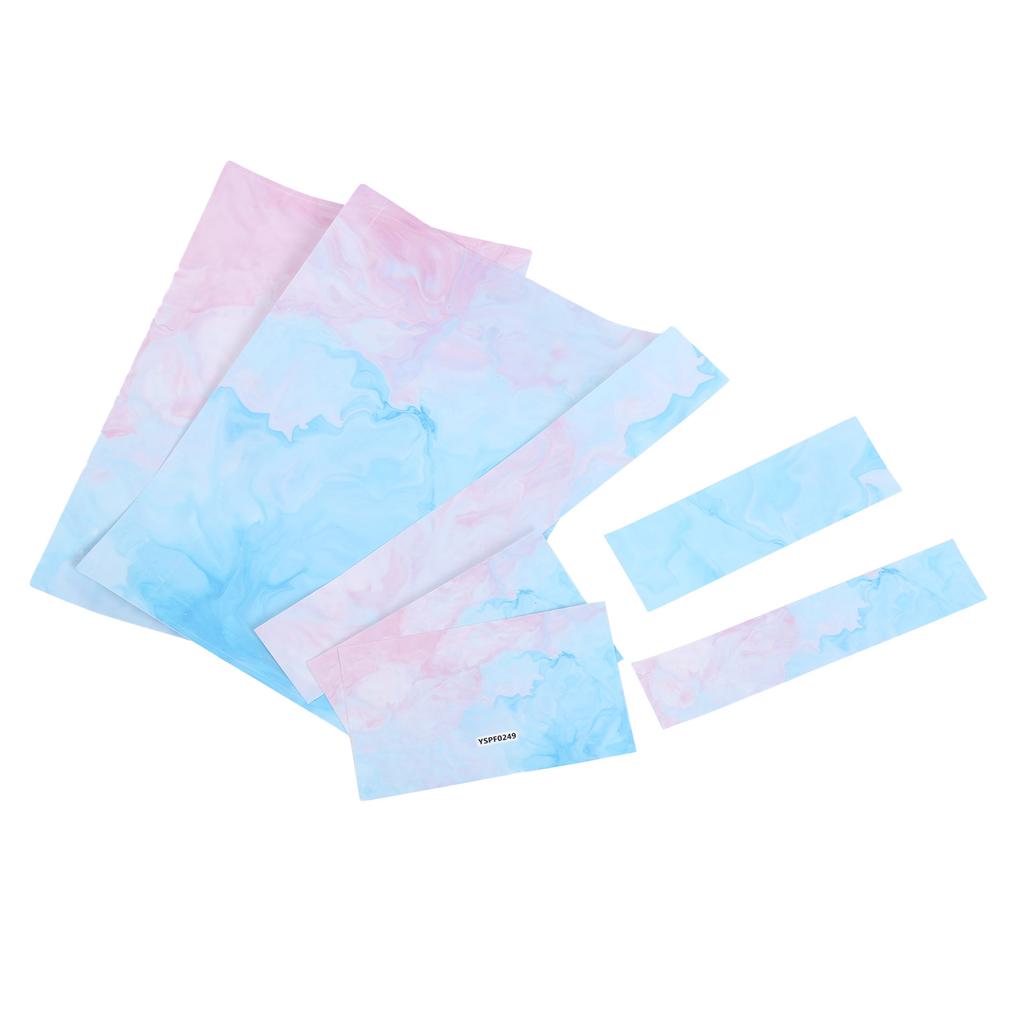 Controller Schutzaufkleber Spielkonsolen Skin Dekoration Abdeckung für PS5 Rosa Blau