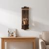 Farmhouse Wooden Wall-Mounted Candlestick Vintage Rustic Floating Shelf Wall Hanging Candle Holders Entryway