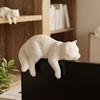 DYS Cute Cat Figurine Computer Monitor Decor, 3D Printed Screen TV Topper, Small Kitten Car Dashboard Ornament for Rearview Mirror, Office Desk