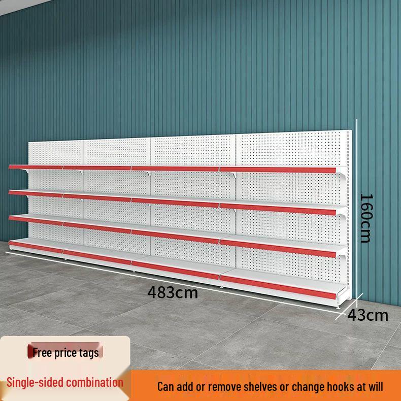 Multi-Layer Island Display Rack for Supermarkets, Convenience Stores, Pharmacies, Stationery, and Snack Shops
