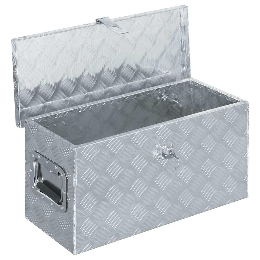 Vidaxl Aluminiumkiste, 61,5 x 26,5 x 30 cm, Silber
