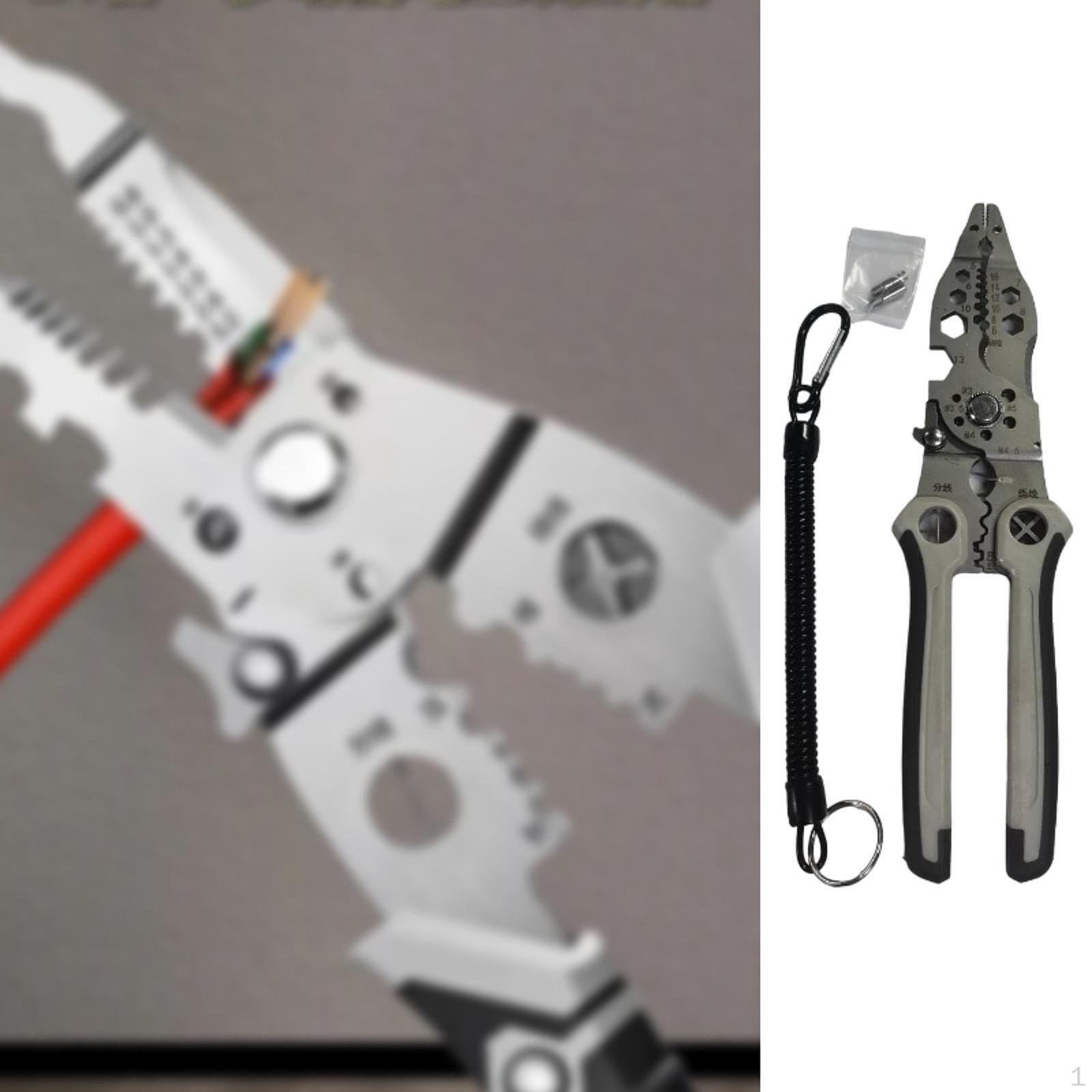 

Инструмент для резки кабеля Устройство для резки проводов Плоскогубцы электрика Портативный резак для электромонтажного оборудования With Accessories