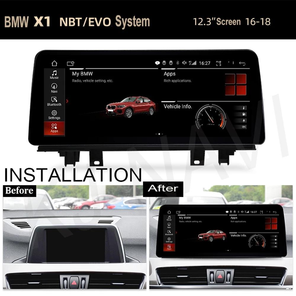 IPS New Android 14 For BMW X1 F48 X2 F49 (2016- 2017)  Car Player GPS Navigation Multimedia Video NBT & 2018 -2020 EVO System