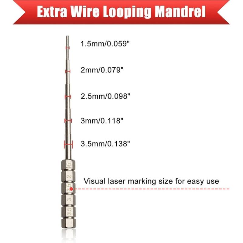 3Pcs Professional Jewelry Tool Aluminum Alloy Wire Winding Rods with Scale Markings For Jewelry Designers