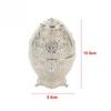 Automatic Up Toothpick Holder Metal Vintage Color Electroplating Egg Shaped Creative Guest Tea Room Restaurant Supplies