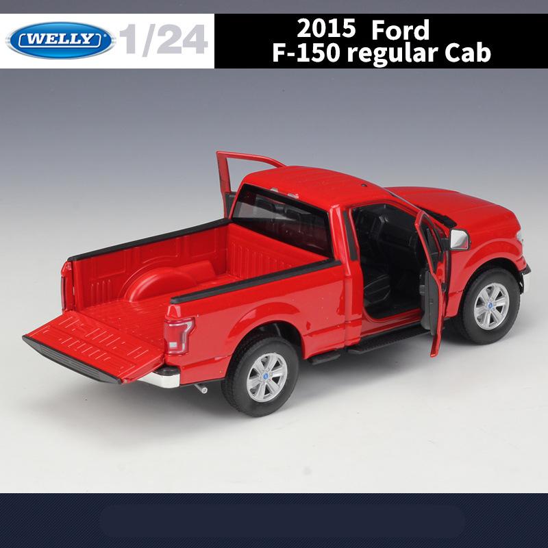 Welly 1/24 2015 Ford F150 Regular Cab Alloy Pickup Car Model Diecasts Metal Off-road Vehicles Car Model Simulation Kids Toy Gift