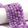 6 8 10mm Natural Stone Chalcedony Beads Light Purple Round Loose Spacer Beads For Jewelry Making DIY Necklace Bracelets Findings