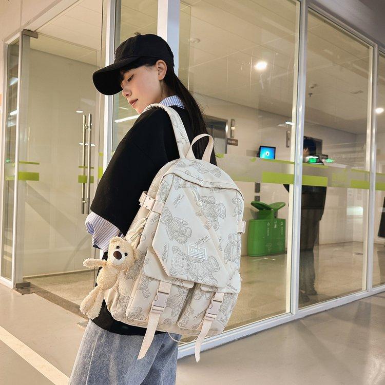 Schoolbag schoolbag Korean version Harajuku Japanese large-capacity simple ins versatile junior high school high school student college student