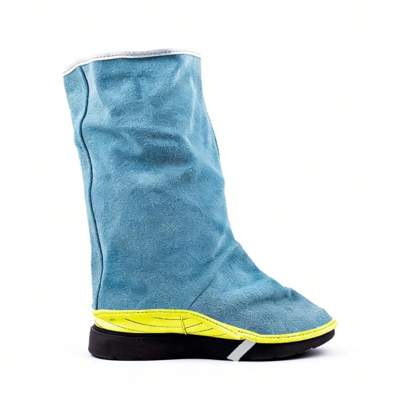 Heat Resistant Industrial Leather Welding Spats Foot Shield Guards Covers For Maximumly Safety In High Risk Areas 2 Pack