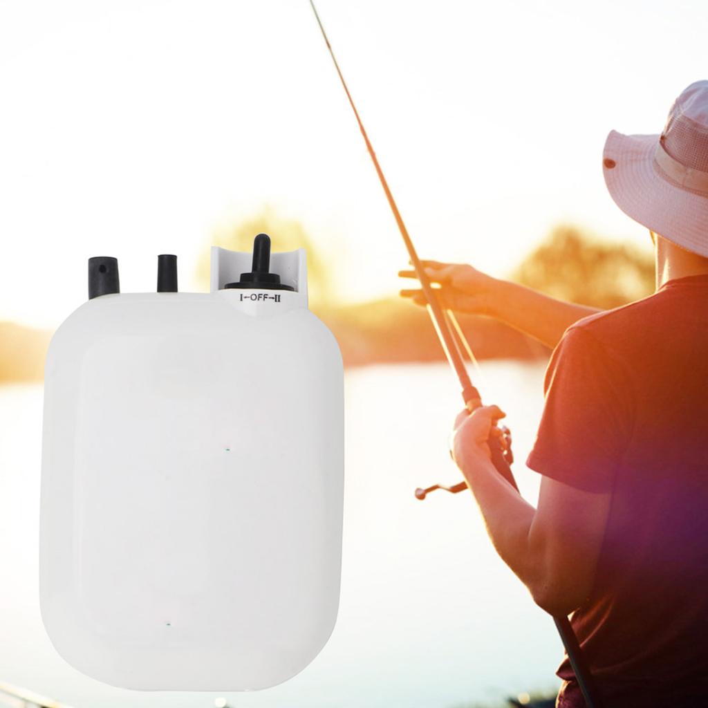 Portable Mini Outdoor Ultra Silent Fishing Air Pump Waterproof Fishers Accessory
